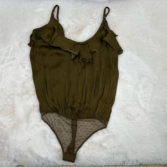 Free People Not Tired Olive Green Bodysuit - Picture 4 of 12